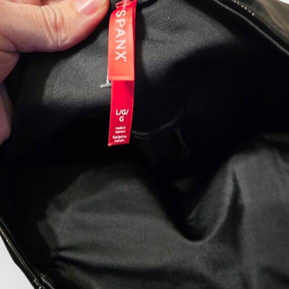 SPANX Patent Leather Leggings High Shine Womens Size Large - Picture 3 of 3